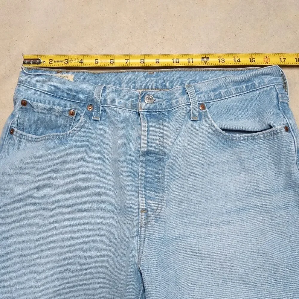 Levi's Premium 501 Jeans Mens 33x30 Big E Medium Wash Straight Leg Denim